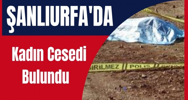 Urfa'da kadın cesedi bulundu