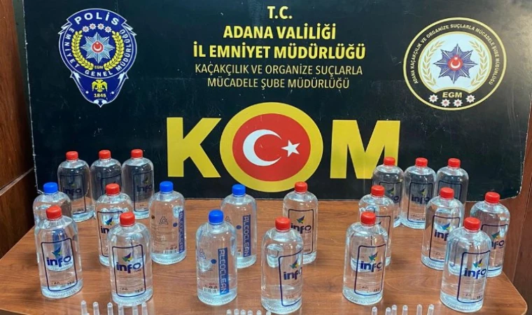 Adana’da 660 litre kaçak içkiye el kondu