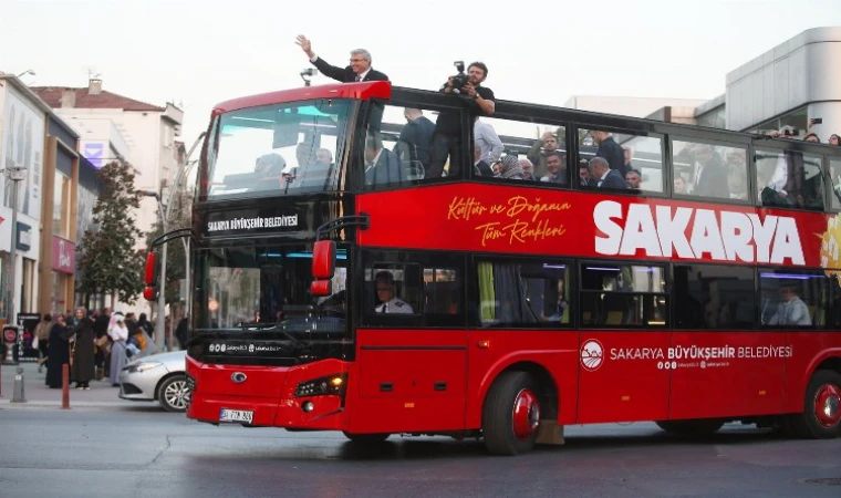 Üstü açık turizm otobüsü Sakarya’yı keşfe çıkıyor