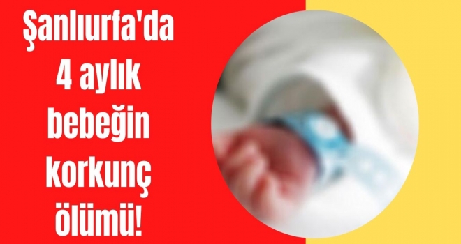 Şanlıurfa'da 4 aylık bebeğin korkunç ölümü!